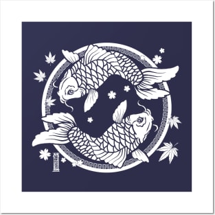 Traditional Japanese Koi Fish Posters and Art